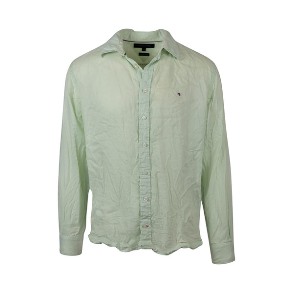 Tommy Hilfiger Linen Button-Up (M) - Spike Vintage