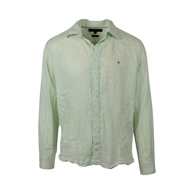 Tommy Hilfiger Linen Button-Up (M) - Spike Vintage
