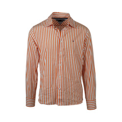 Tommy Hilfiger Orange Stripe Button-Up (M)