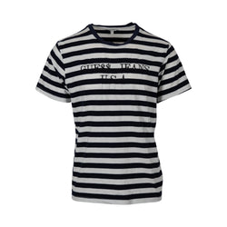 Guess Navy Stripe Tee (L) - Spike Vintage