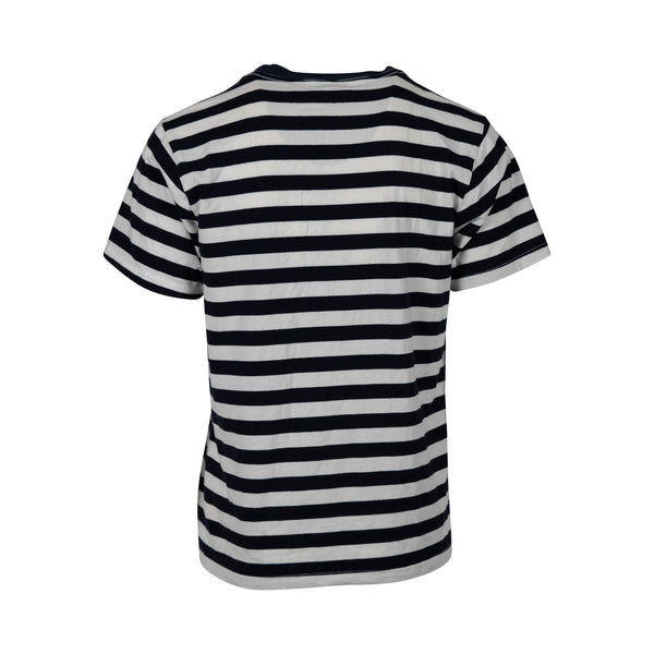 Guess Navy Stripe Tee (L) - Spike Vintage
