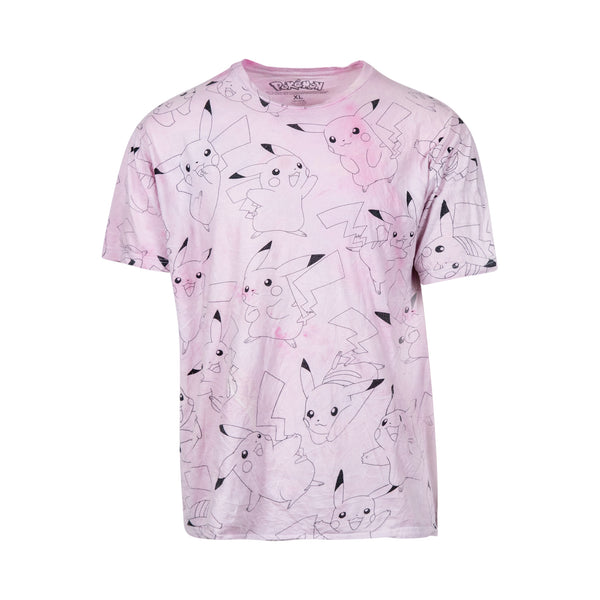 Pokemon Pink Tie Dye Pikachu Tee (XL)