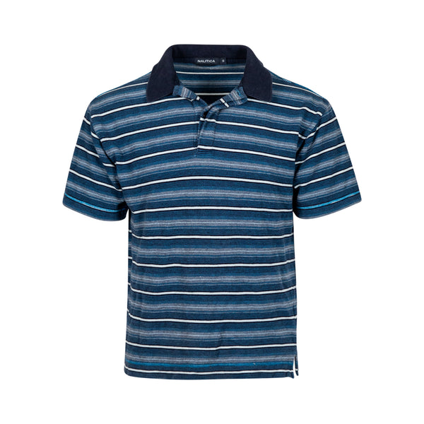 Nautica Blue Stripe Polo (S)