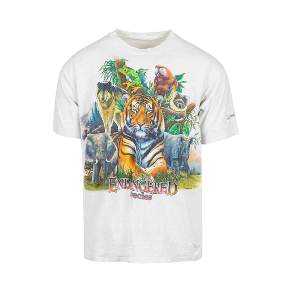 Vintage Endangered Species Animal Print Tee (M/L) - Spike Vintage