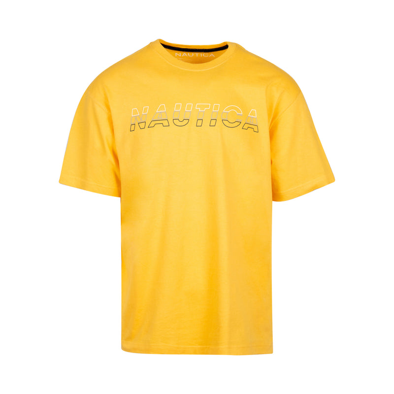 Nautica Honeycomb Tee (M) - Spike Vintage
