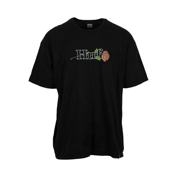 Huf - Black Rose Tee (XL) - Spike Vintage