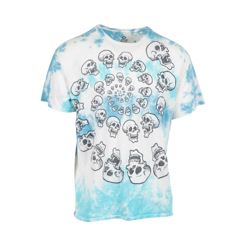 Liquid Blue Skull Tee (L) - Spike Vintage