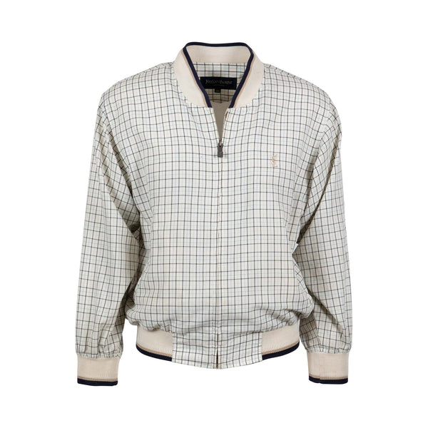 YSL Bomber Jacket Blue (L) - Spike Vintage
