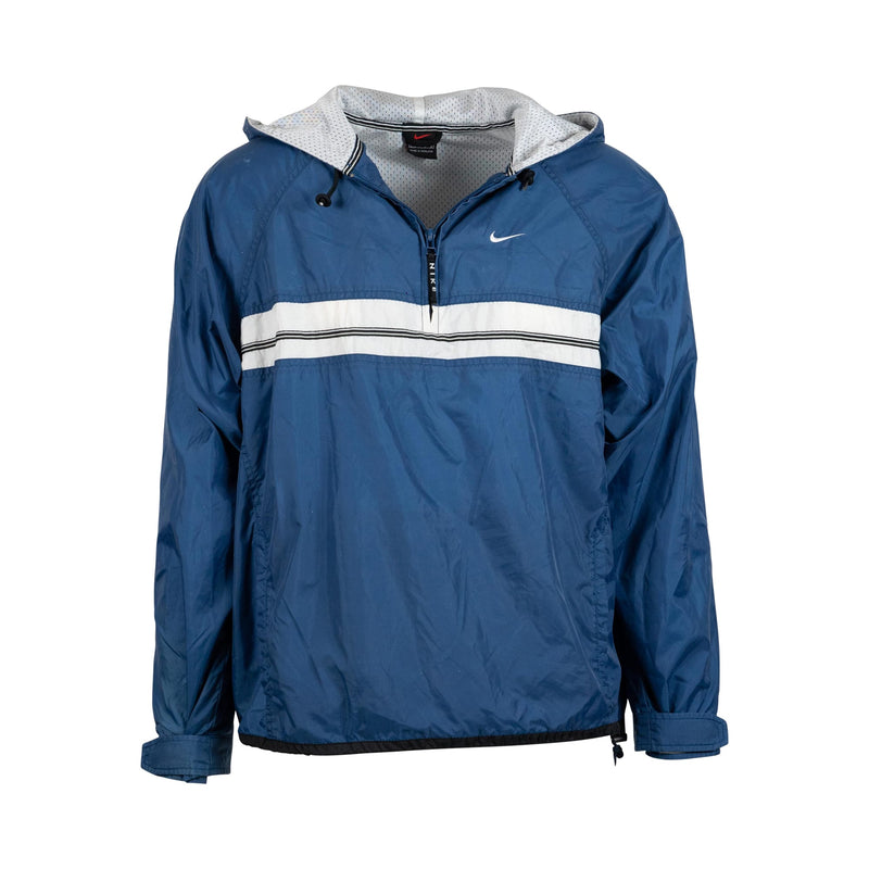 Nike Windbreaker Hoodie (Blue) (L) - Spike Vintage