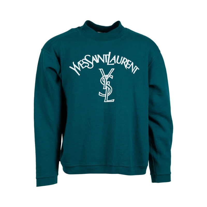 YSL Teal Crewneck (L) - Spike Vintage