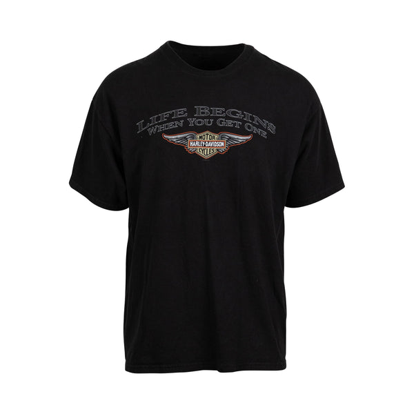 Harley Davidson 2004 'Life Starts When You Get One' Tee (XL) - Spike Vintage