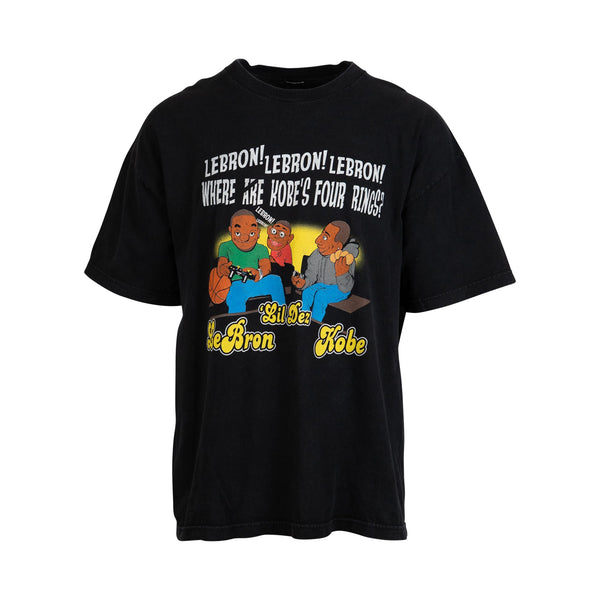 Lebron & Kobe 'Four Rings' Tee (XL) - Spike Vintage