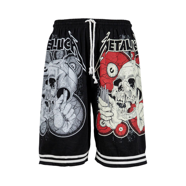 Metallica Drawstring Shorts (XL) - Spike Vintage