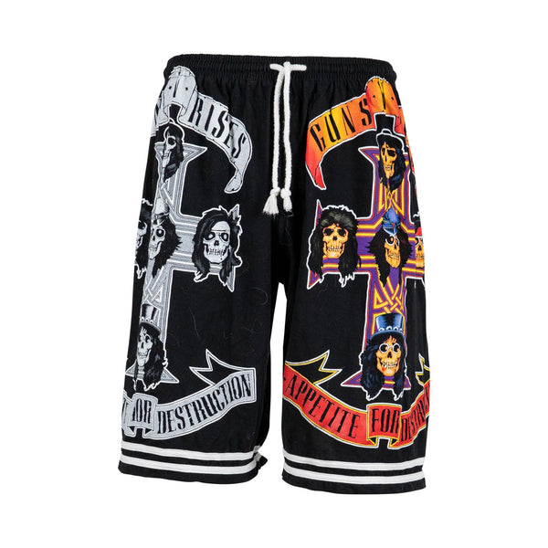Guns and Roses Drawstring Shorts (XL) - Spike Vintage